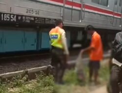 Akibat Menerobos Palang Perlintasan Kereta, Seorang Pria Tewas Tertabrak di Cilebut Bogor