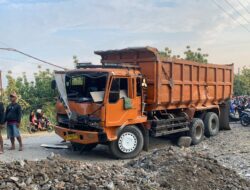 Dua Orang Meninggal Dunia Tertabrak dan Terlindas Truk Tambang di Parung Panjang 