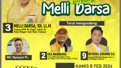 Melli Darsa Caleg DPR RI Dapil 3 Jabar Ajak Warga Bogor Jalan Santai, Yuk Simak Cara Daftarnya ! 