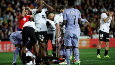 Cedera Horor Diakhaby di Laga Valencia vs Madrid